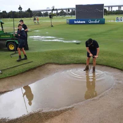 Rain plays havoc, Aussie PGA cut to 54-hole event