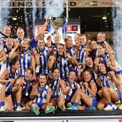 Roos cruise past Lions into AFLW history books