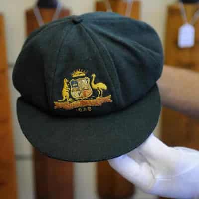 Bradman baggy green sold at auction for nearly $500,000