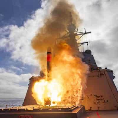 'History' hailed as navy test fires 2500km missile