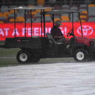 Australia survive before rain turns Gabba into a lake