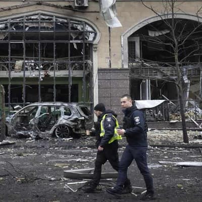 Russian missile strike on Kyiv damages embassies
