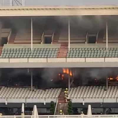 Suspected arsonist arrested over racecourse stand blaze