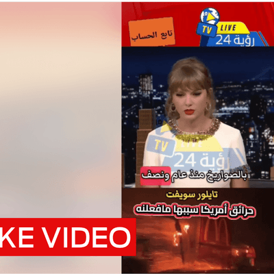 Video of Taylor Swift calling California wildfires ‘divine retribution’ is fake
