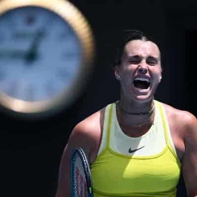 Sabalenka secures fourth round berth after scare