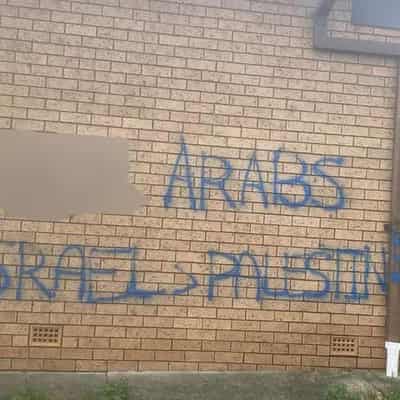 Racist graffiti targets Arabic community