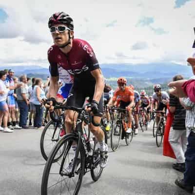 Cycling star Thomas defends TDU safety after race crash