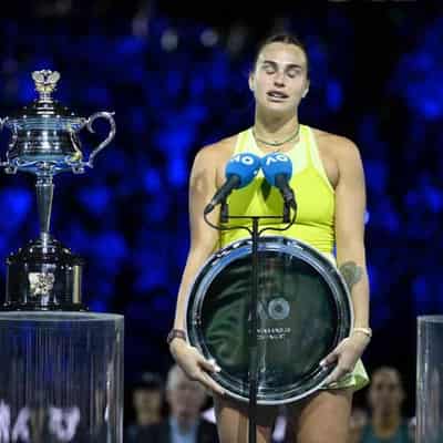 Sabalenka rues missed shot at Open hat-trick history