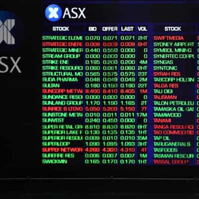 Aussie shares finish flat as gold hits record high