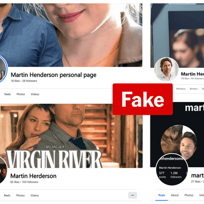 Virgin River star Martin Henderson impersonated in Facebook scams