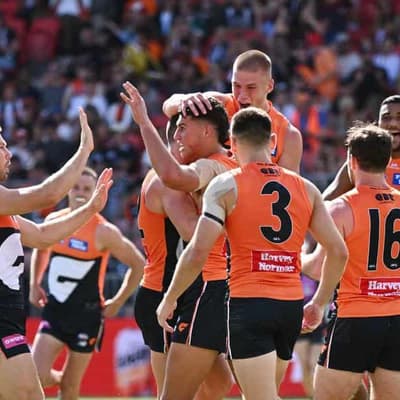Briggs in hospital as Giants pummel Pies in AFL opener