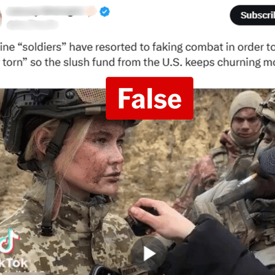 Ukrainian soldiers falsely accused of faking combat for sympathy