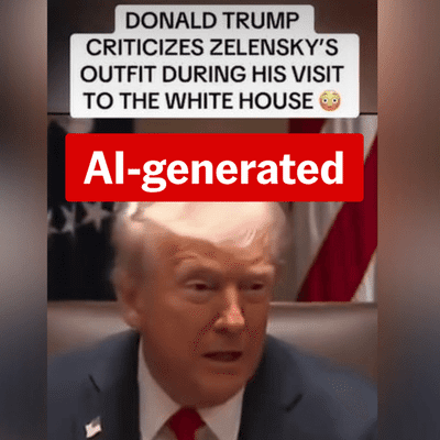 Trump's 'Temu Zelenskiy' taunt is an AI deepfake