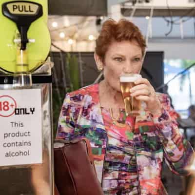 Pauline Hanson eyes cuts on grog tax, climate spending