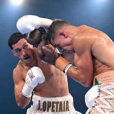 Champ Opetaia stews after 'stay busy' fight revealed