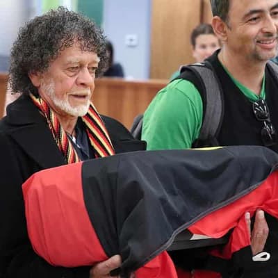 Homecoming for Indigenous remains and shell necklace