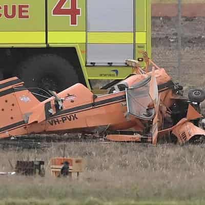 Champion pilot stable after shock air show crash