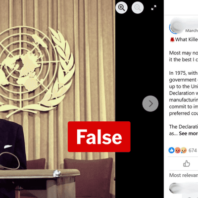 Australia's manufacturing sector wasn't killed by 1975 UN declaration