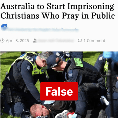 No, Christians can't be jailed for public prayer