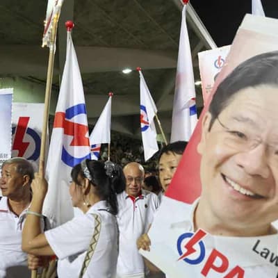 Singapore's long-ruling party on track to win election