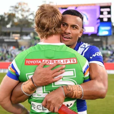 Old feud re-opened in Bulldogs' feisty win over Raiders