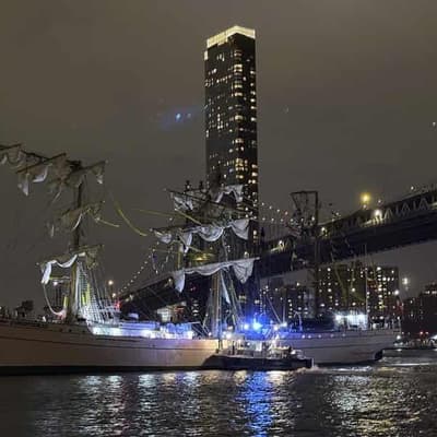 Two killed as Mexican Navy training ship hits US bridge