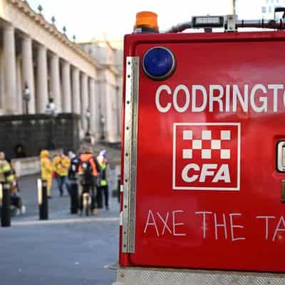 'Scrap the tax': angry firies, farmers shut down CBD