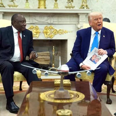 Trump confronts Ramaphosa with white 'genocide' claims