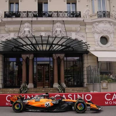 Piastri clouts barrier in Monaco as Leclerc sets pace