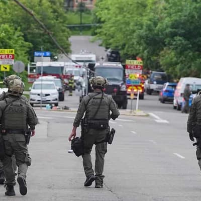 'Terror attack', eight hurt by makeshift flamethrower