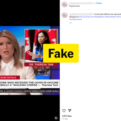 Deepfake video spouting COVID vaccine lies is a product plug