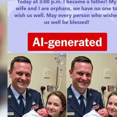 Congratulations, your new baby looks just like ... an AI scam