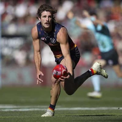 Crow recruit suspended over sling tackle on star Lion