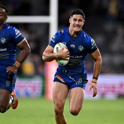 Eels star facing ban after knocking over NRL referee