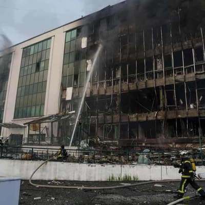 Russia launches another large air attack on Kyiv