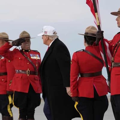 Trump arrives for G7 amid trade, political tensions