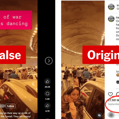 Deceptive footage fuels Iran-Israel conflict narratives