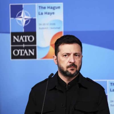 Trump meets Zelenskiy, says Putin 'has to end' war