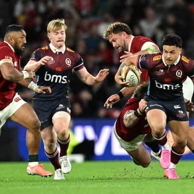 British Lions hit straps to sprint past plucky Reds