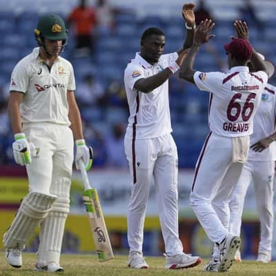 Aussie batting woes continue against Windies quicks