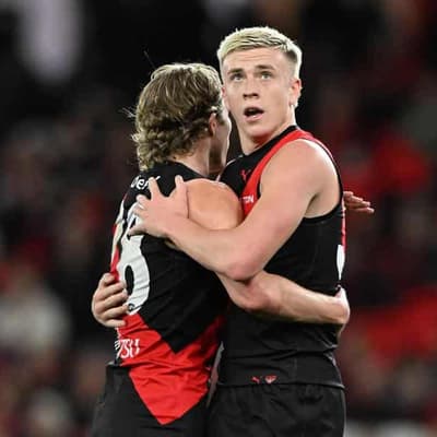 AFL clears Bombers star over huge umpire collision