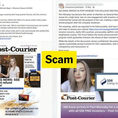 Fake PNG newspapers used to promote investor refund scam