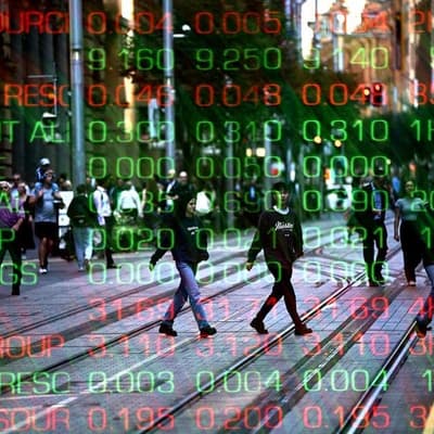 Aussie shares near all-time high as inflation eases