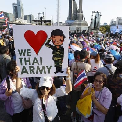 Bangkok protests demand resignation of suspended PM