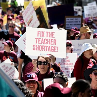 'This is the moment': teachers strike over wage deal
