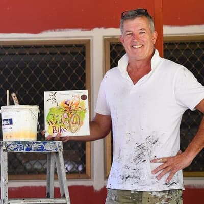 Darwin tradie's Wobbly Bike debut wins kid's book prize
