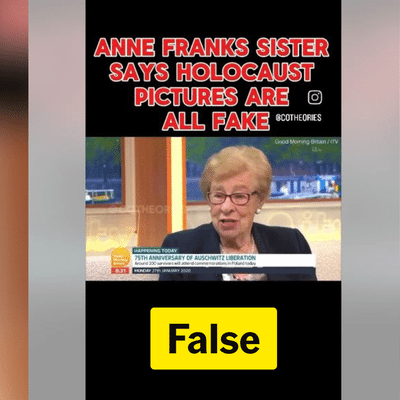 Auschwitz survivor's comments misrepresented as Holocaust denial