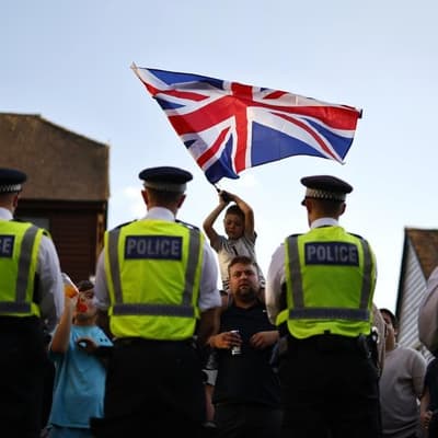 Clashes as asylum protests take place across the UK