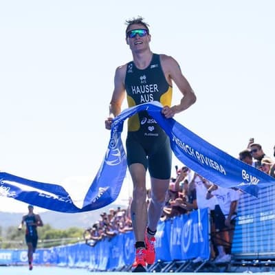 Hauser heads home as triathlon world title favourite