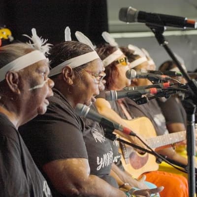 Indigenous language, song celebrated on iconic stage